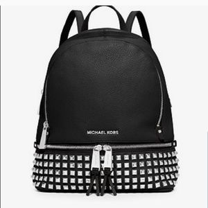 Michael Kors pebble medium leather studde backpack